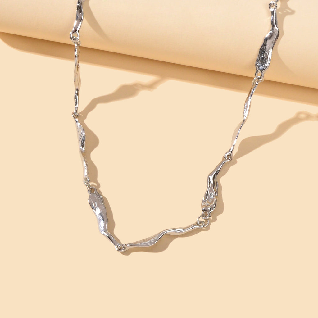 Statement Jewellery Silver Geometric Short Collar Choker Punk Trendy Necklace