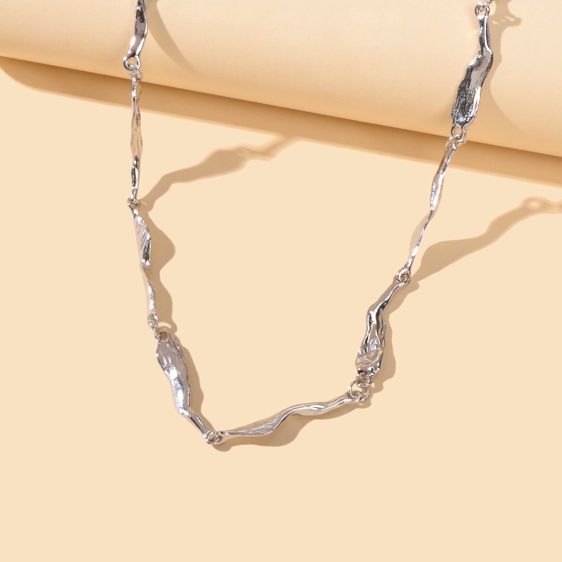 Statement Jewellery Silver Geometric Short Collar Choker Punk Trendy Necklace