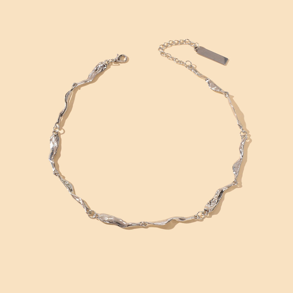 Statement Jewellery Silver Geometric Short Collar Choker Punk Trendy Necklace