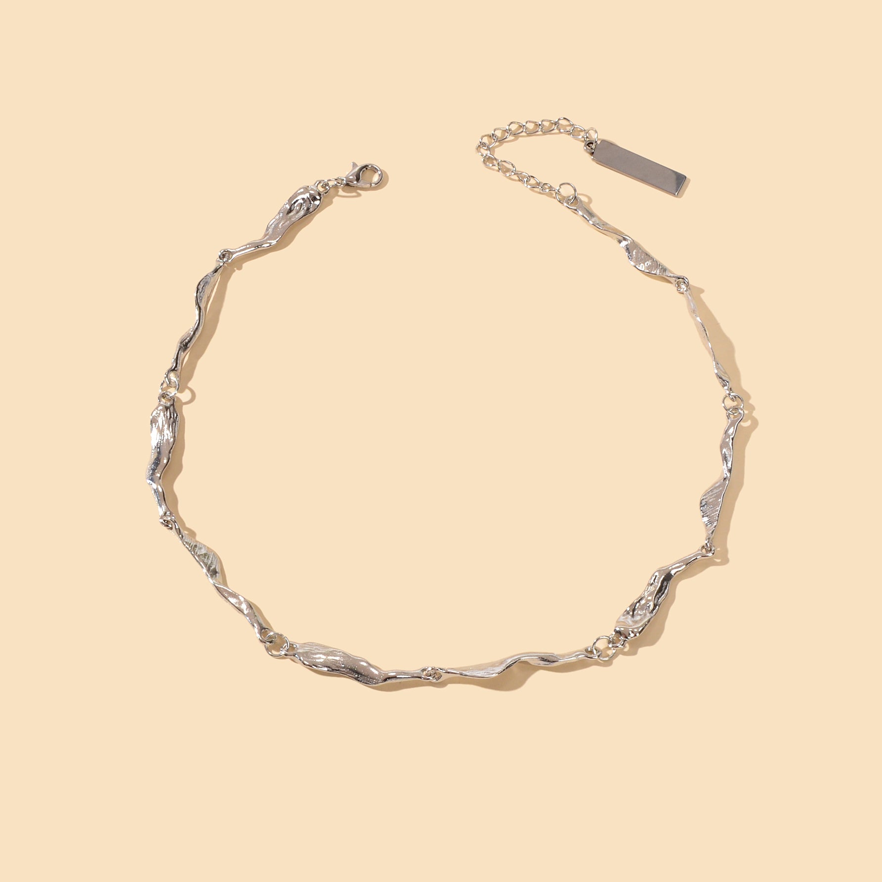 Statement Jewellery Silver Geometric Short Collar Choker Punk Trendy Necklace