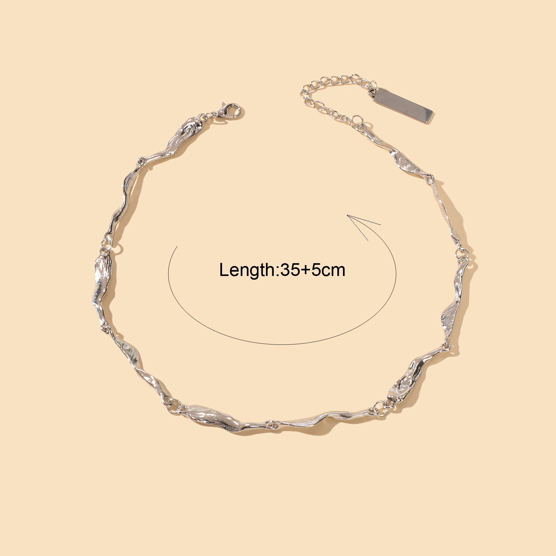 Statement Jewellery Silver Geometric Short Collar Choker Punk Trendy Necklace