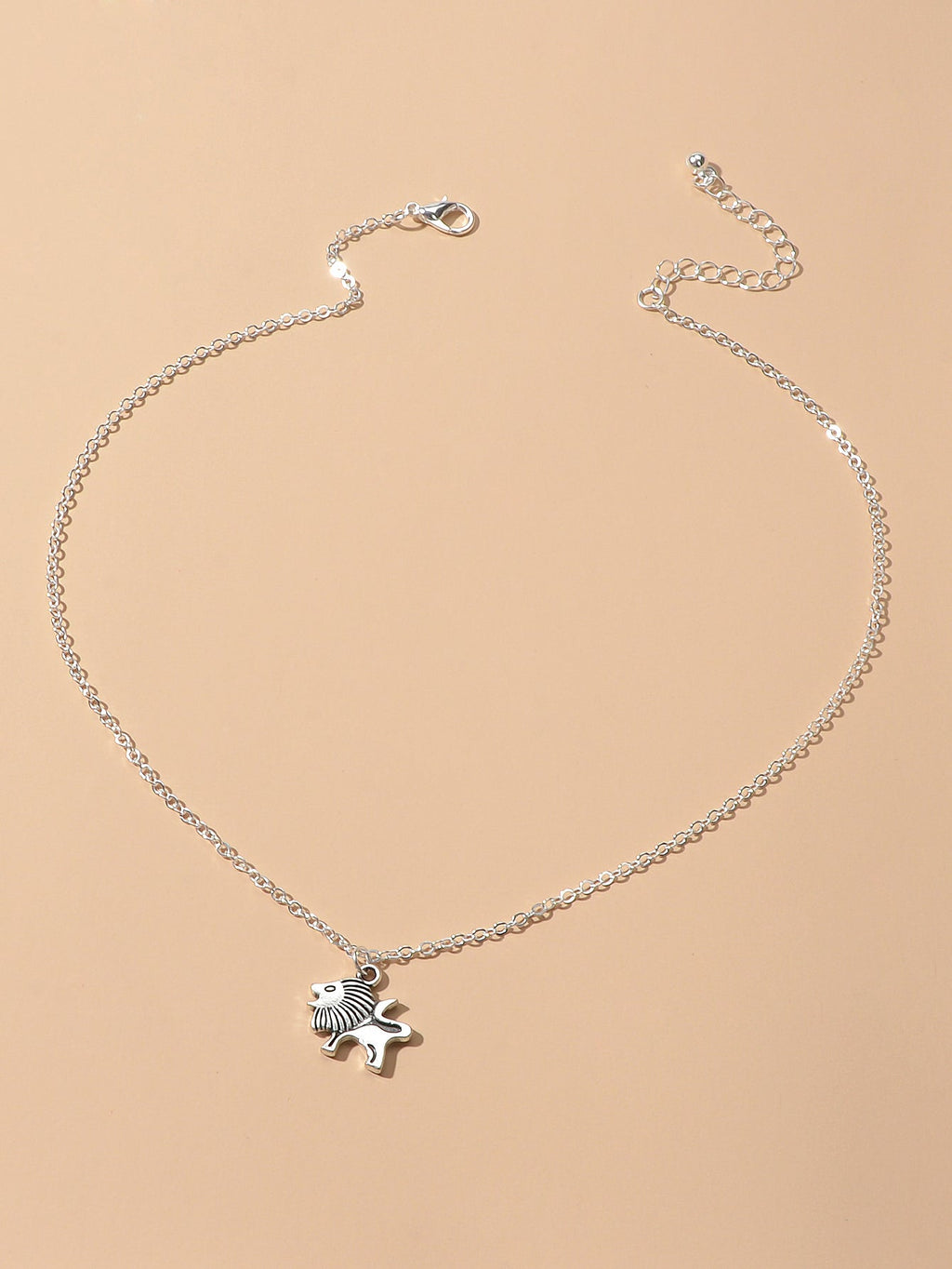 Ladies Jewellery Silver Chain Little Lion Necklace Wholesale Price Accessories