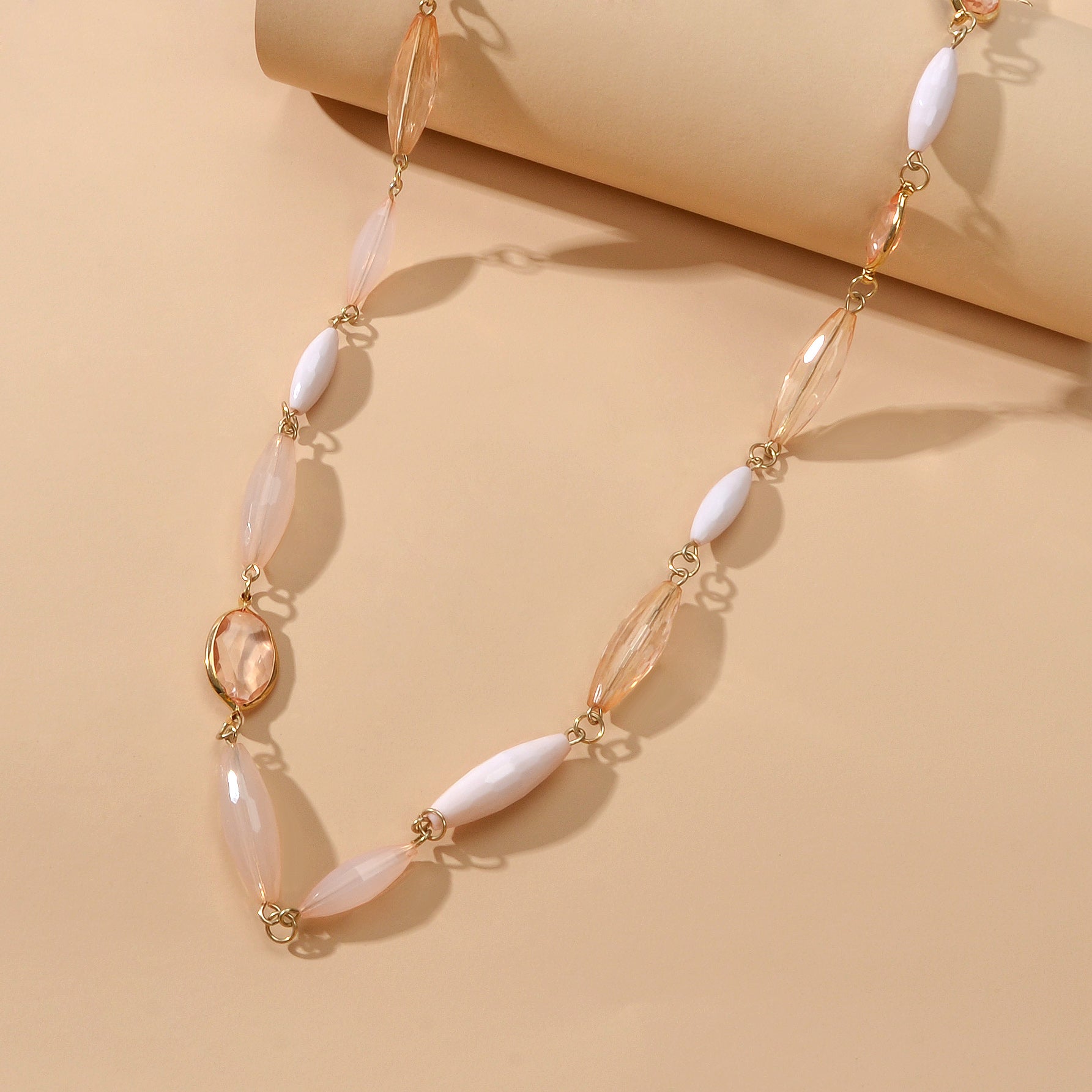 Multilayer Champagne Beads Necklace Beautiful Water Drop Clavicle Jewellery Gift