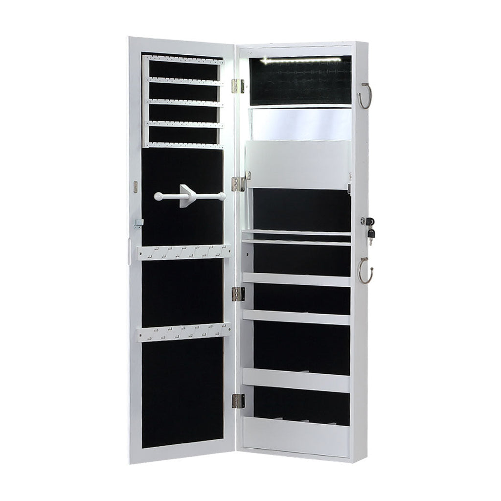 NNEIDS Levede Mirror Jewellery Cabinet Jewelry